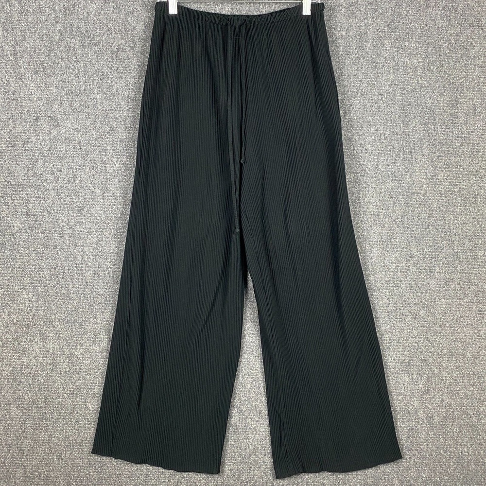 Lizwear Petite Bloomer Pants Small Women's Stretch Pull On Black Polyester Blend